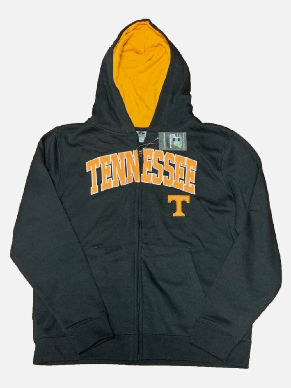 Stadium Athletic Dark Gray Tennessee Volunteers Full-Zip Hoodie Youth Size Large
